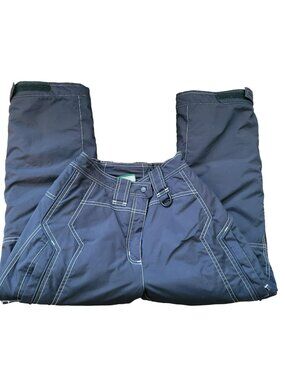 L.L. Bean Kids Snow Pants Size 12 Waterproof Nylon Insulated Navy Blue JJ3579